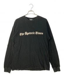 Hysteric Glamour（ヒステリックグラマー）の古着「HYS TIMES Tシャツ」｜ブラック