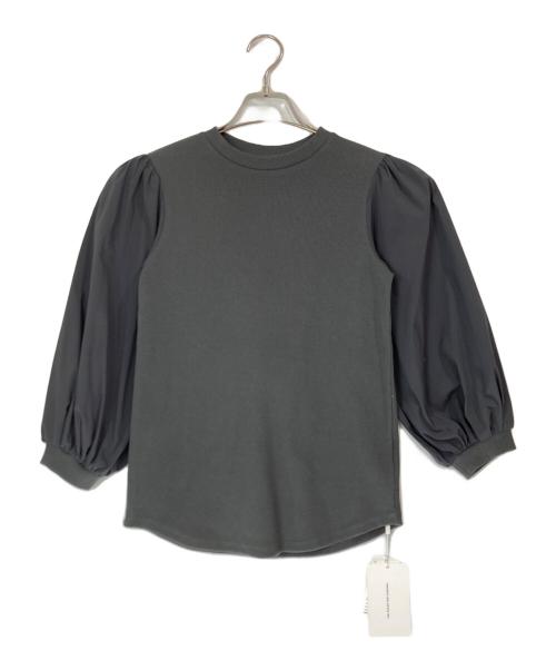 Ameri（アメリ）AMERI (アメリ) PUFF DOCKING BELT TOP グレー サイズ:F 未使用品の古着・服飾アイテム
