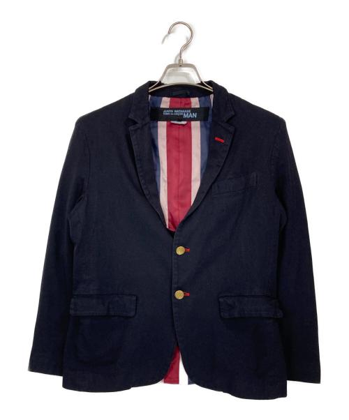 JUNYA WATANABE COMME des GARCONS MAN（ジュンヤ ワタナベ コム デ ギャルソン マン）JUNYA WATANABE COMME des GARCONS MAN (ジュンヤ ワタナベ コム デ ギャルソン マン) 製品染め縮絨2Bジャケット ネイビー サイズ:Sの古着・服飾アイテム