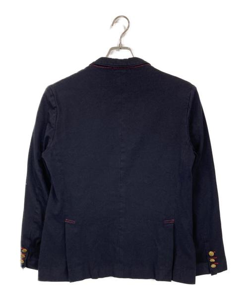 JUNYA WATANABE COMME des GARCONS MAN（ジュンヤ ワタナベ コム デ ギャルソン マン）JUNYA WATANABE COMME des GARCONS MAN (ジュンヤ ワタナベ コム デ ギャルソン マン) 製品染め縮絨2Bジャケット ネイビー サイズ:Sの古着・服飾アイテム