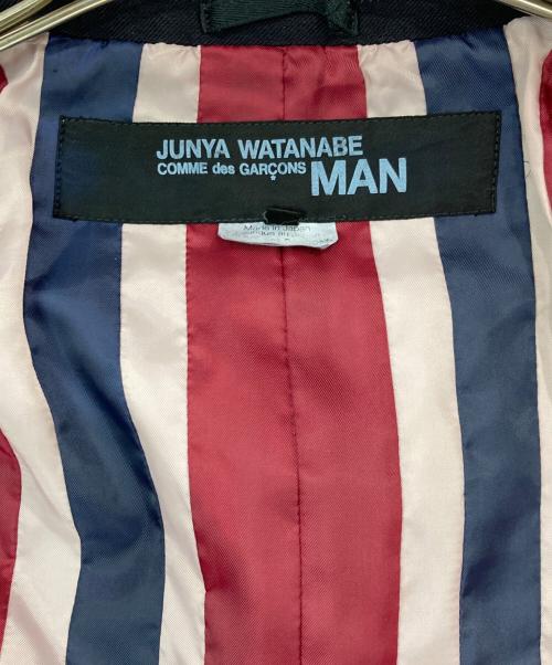 JUNYA WATANABE COMME des GARCONS MAN（ジュンヤ ワタナベ コム デ ギャルソン マン）JUNYA WATANABE COMME des GARCONS MAN (ジュンヤ ワタナベ コム デ ギャルソン マン) 製品染め縮絨2Bジャケット ネイビー サイズ:Sの古着・服飾アイテム
