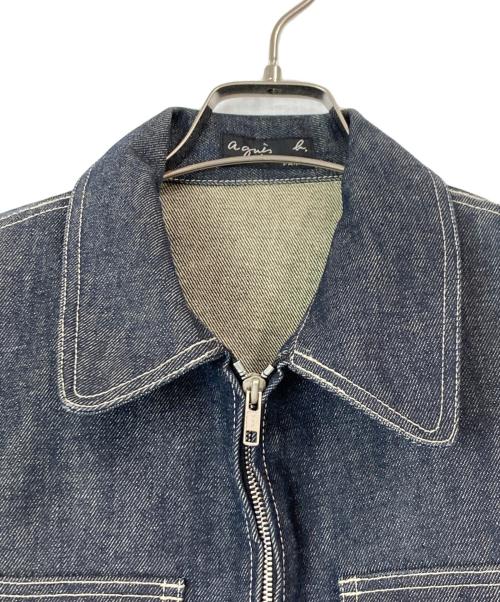 agnes b homme（アニエスベーオム）agnes b homme (アニエスベーオム) ジップデニムジャケット インディゴ サイズ:36の古着・服飾アイテム