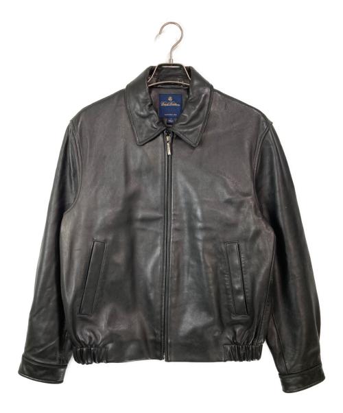 BROOKS BROTHERS（ブルックスブラザーズ）BROOKS BROTHERS (ブルックスブラザーズ) ラムレザージップスイングトップ ブラック サイズ:Sの古着・服飾アイテム