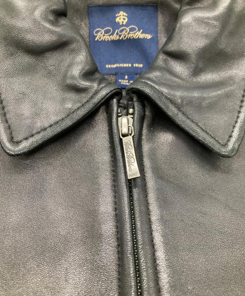 BROOKS BROTHERS（ブルックスブラザーズ）BROOKS BROTHERS (ブルックスブラザーズ) ラムレザージップスイングトップ ブラック サイズ:Sの古着・服飾アイテム