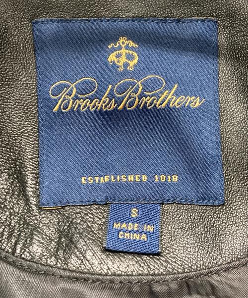 BROOKS BROTHERS（ブルックスブラザーズ）BROOKS BROTHERS (ブルックスブラザーズ) ラムレザージップスイングトップ ブラック サイズ:Sの古着・服飾アイテム