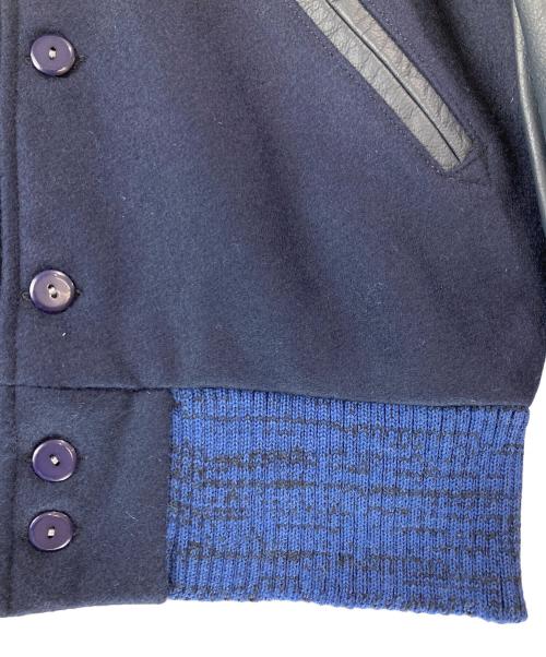 skookum（スクーカム）skookum (スクーカム) メルトン切替スタジャン ネイビー サイズ:36の古着・服飾アイテム