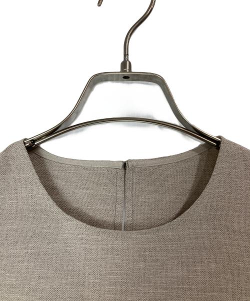 Whim Gazette（ウィムガゼット）Whim Gazette (ウィムガゼット) オックスノースリブラウス ベージュ サイズ:FREEの古着・服飾アイテム