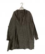 KLASICAクラシカ）の古着「NEO STAND COLLAR PULL OVER SAFRON」｜ブラウン