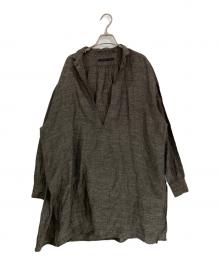 KLASICA（クラシカ）の古着「NEO STAND COLLAR PULL OVER SAFRON」｜ブラウン