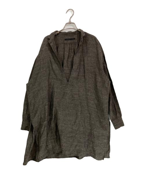 KLASICA（クラシカ）KLASICA (クラシカ) NEO STAND COLLAR PULL OVER SAFRON ブラウン サイズ:2の古着・服飾アイテム
