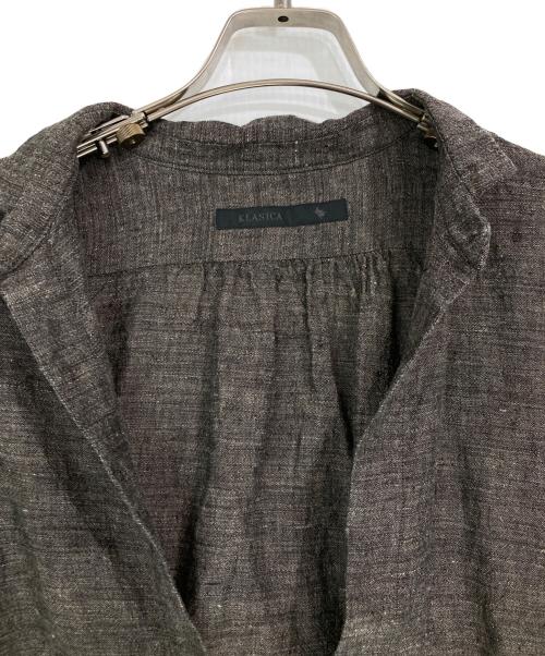 KLASICA（クラシカ）KLASICA (クラシカ) NEO STAND COLLAR PULL OVER SAFRON ブラウン サイズ:2の古着・服飾アイテム