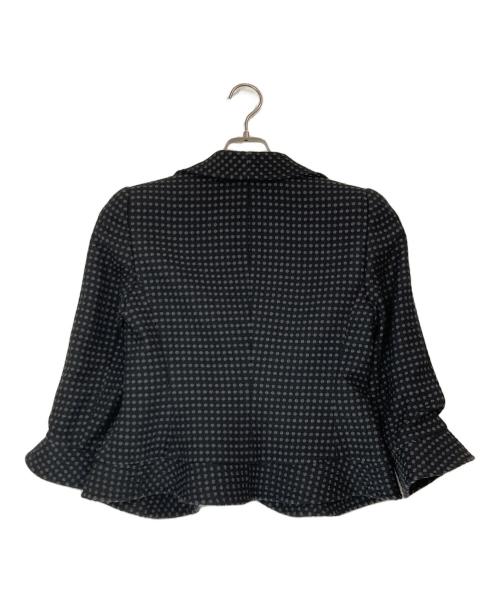 GIORGIO ARMANI（ジョルジオアルマーニ）GIORGIO ARMANI (ジョルジオアルマーニ) ドットテーラードジャケット ブラック サイズ:38の古着・服飾アイテム