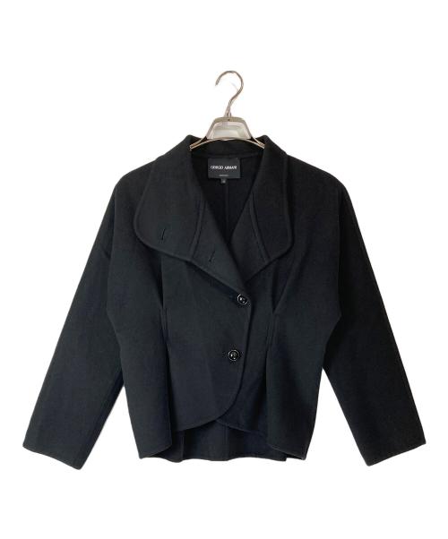 GIORGIO ARMANI（ジョルジオアルマーニ）GIORGIO ARMANI (ジョルジオアルマーニ) ウールジャケット ブラック サイズ:38の古着・服飾アイテム