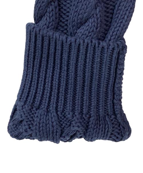 BROOKS BROTHERS（ブルックスブラザーズ）BROOKS BROTHERS (ブルックスブラザーズ) スーピマコットンニット ホワイト×ネイビー サイズ:L 未使用品の古着・服飾アイテム