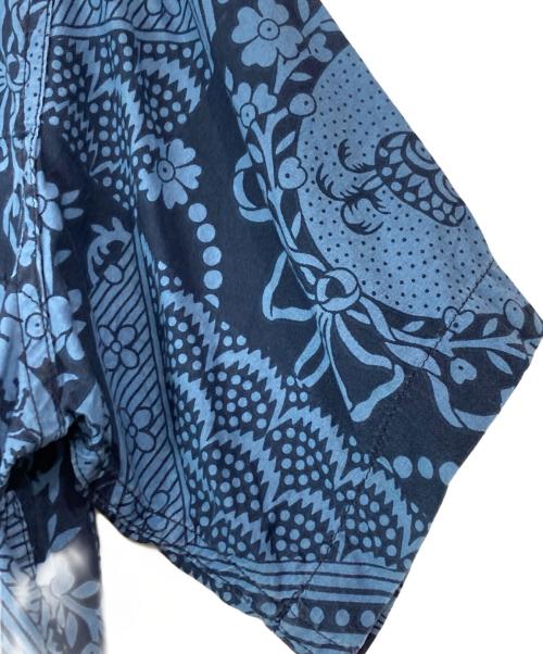 Engineered Garments（エンジニアド ガーメンツ）Engineered Garments (エンジニアド ガーメンツ) 総柄ポロシャツ ブルー サイズ:Mの古着・服飾アイテム