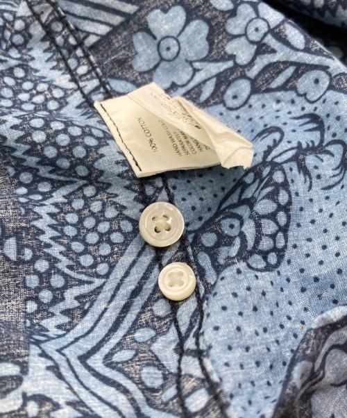 Engineered Garments（エンジニアド ガーメンツ）Engineered Garments (エンジニアド ガーメンツ) 総柄ポロシャツ ブルー サイズ:Mの古着・服飾アイテム