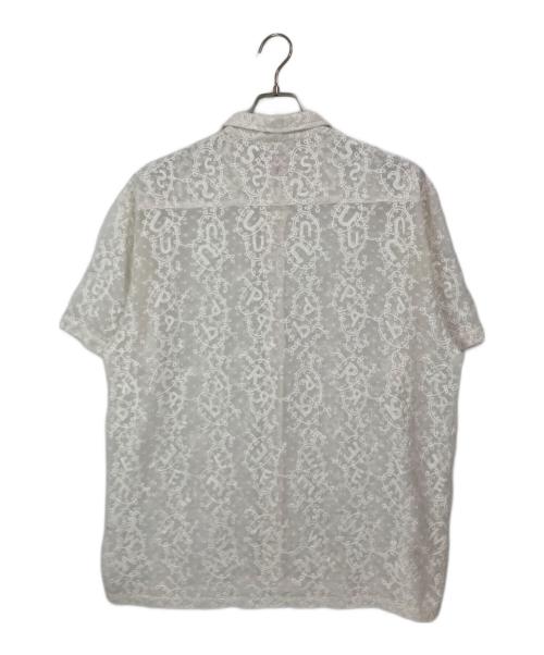 SUPREME（シュプリーム）Supreme (シュプリーム) Chainstitch Chiffon S/S Shirt ホワイト サイズ:Lの古着・服飾アイテム
