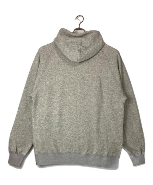 STANDARD CALIFORNIA（スタンダードカリフォルニア）STANDARD CALIFORNIA (スタンダードカリフォルニア) SD LOOP KNITTING LOGO HOOD SWEAT グレー サイズ:XLの古着・服飾アイテム