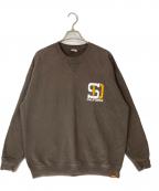 STANDARD CALIFORNIAスタンダードカリフォルニア）の古着「SD US Cotton Logo Sweat」｜ブラウン