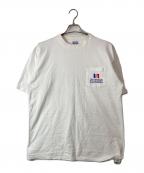STANDARD CALIFORNIAスタンダードカリフォルニア）の古着「SD Heavyweight Shield Logo Pocket T」｜ホワイト