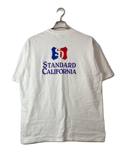 STANDARD CALIFORNIA（スタンダードカリフォルニア）STANDARD CALIFORNIA (スタンダードカリフォルニア) SD Heavyweight Shield Logo Pocket T ホワイト サイズ:XLの古着・服飾アイテム