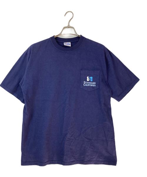 STANDARD CALIFORNIA（スタンダードカリフォルニア）STANDARD CALIFORNIA (スタンダードカリフォルニア) SD Heavyweight Shield Logo Pocket T ネイビー サイズ:XLの古着・服飾アイテム