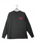 STANDARD CALIFORNIAスタンダードカリフォルニア）の古着「長袖プリントカットソー/SD Heavyweight Box Logo Long Sleeve T」｜ブラック