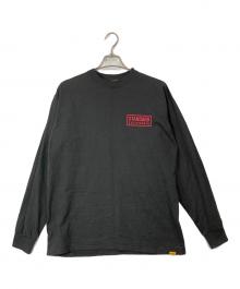 STANDARD CALIFORNIA（スタンダードカリフォルニア）の古着「長袖プリントカットソー/SD Heavyweight Box Logo Long Sleeve T」｜ブラック