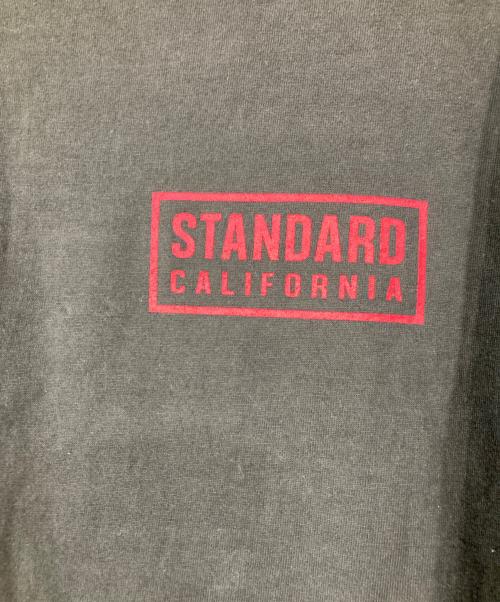 STANDARD CALIFORNIA（スタンダードカリフォルニア）STANDARD CALIFORNIA (スタンダードカリフォルニア) 長袖プリントカットソー/SD Heavyweight Box Logo Long Sleeve T ブラック サイズ:XLの古着・服飾アイテム