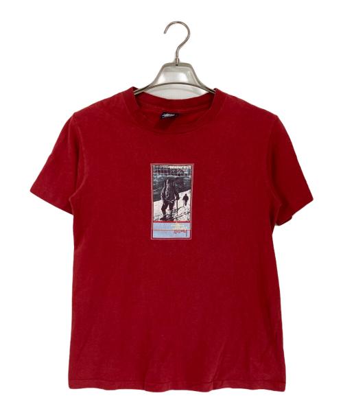 stussy（ステューシー）stussy (ステューシー) プリントTシャツ レッド サイズ:Sの古着・服飾アイテム