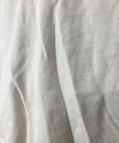 Lafayette（ラファイエット）Lafayette (ラファイエット) ROSE SUMMER KNIT SHIRT ホワイト×グリーン サイズ:XLの古着・服飾アイテム