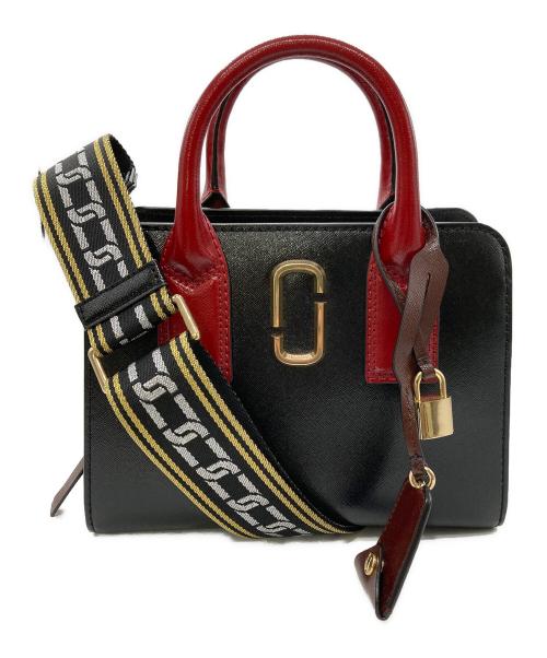MARC JACOBS（マークジェイコブス）MARC JACOBS (マークジェイコブス) リトルビッグ ショット トートバッグ ブラック×レッドの古着・服飾アイテム
