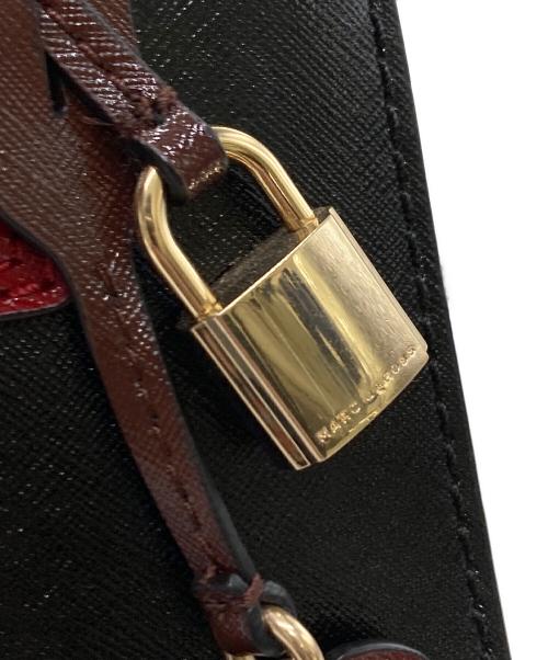 MARC JACOBS（マークジェイコブス）MARC JACOBS (マークジェイコブス) リトルビッグ ショット トートバッグ ブラック×レッドの古着・服飾アイテム