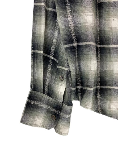 Ron Herman（ロンハーマン）Ron Herman (ロンハーマン) オンブレチェックシャツ ブラック×ホワイト サイズ:XLの古着・服飾アイテム