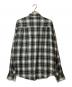 Ron Herman (ロンハーマン) オンブレチェックシャツ ブラック×ホワイト サイズ:XL：10000円