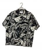 DEVON HOWARD×RHC Ron Hermanデヴォン・ハワード×アールエイチシー ロンハーマン）の古着「Open Collar Aloha Shirt」｜ブラック