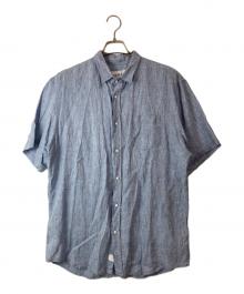 Frank&Eileen（フランクアンドアイリーン）の古着「RHC別注 Colin Short Sleeve Linen Shirt」｜ブルー