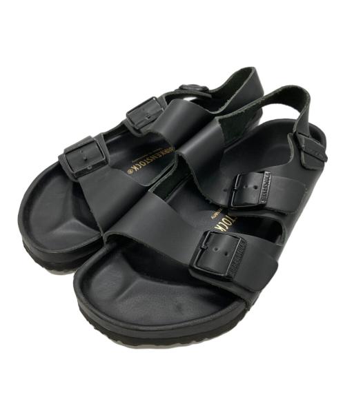 BIRKENSTOCK（ビルケンシュトック）BIRKENSTOCK (ビルケンシュトック) エクスクイジット ミラノ　フットベットサンダル ブラック サイズ:42の古着・服飾アイテム