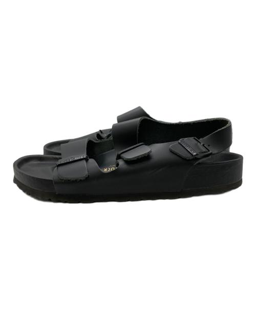 BIRKENSTOCK（ビルケンシュトック）BIRKENSTOCK (ビルケンシュトック) エクスクイジット ミラノ　フットベットサンダル ブラック サイズ:42の古着・服飾アイテム