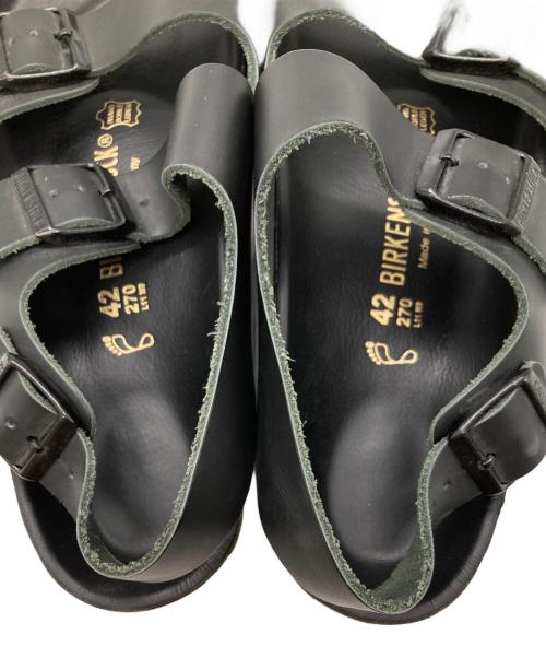 BIRKENSTOCK（ビルケンシュトック）BIRKENSTOCK (ビルケンシュトック) エクスクイジット ミラノ　フットベットサンダル ブラック サイズ:42の古着・服飾アイテム