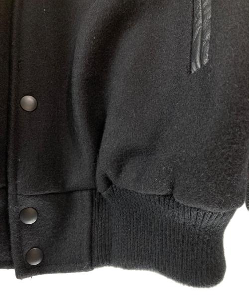 canada sportswear（カナダ スポーツウェア）CANADA SPORTSWEAR (カナダ スポーツウェア) レザー切替スタジャン ブラック サイズ:Ⅼの古着・服飾アイテム