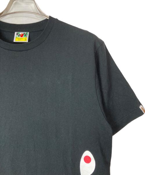 A BATHING APE（アベイシングエイプ）A BATHING APE (アベイシングエイプ) サイドカモシャークTシャツ ブラック サイズ:Lの古着・服飾アイテム