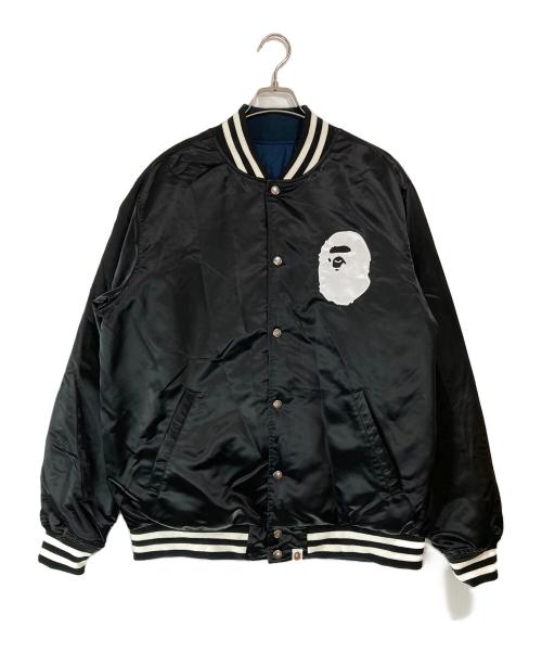 A BATHING APE（アベイシングエイプ）A BATHING APE (アベイシングエイプ) リバーシブルスタジャン ブラック×ネイビー サイズ:XXLの古着・服飾アイテム