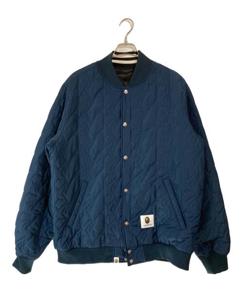 A BATHING APE（アベイシングエイプ）A BATHING APE (アベイシングエイプ) リバーシブルスタジャン ブラック×ネイビー サイズ:XXLの古着・服飾アイテム