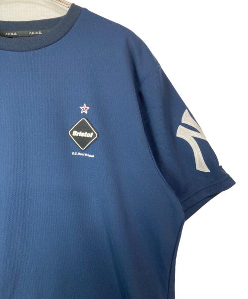 F.C.R.B.（エフシーレアルブリストル）F.C.R.B. (エフシーレアルブリストル) GENUINE MERCHANDISE (ジェニュイン マーチャンダイズ) MLB TOUR S/S PRE MATCH TOP ネイビー サイズ:Lの古着・服飾アイテム