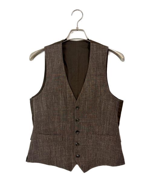 LARDINI（ラルディーニ）LARDINI (ラルディーニ) ジレ ブラウン サイズ:44の古着・服飾アイテム