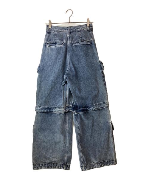 MAISON SPECIAL（メゾンスペシャル）MAISON SPECIAL (メゾンスペシャル) ローウエストカーゴデニム/Low Waist Cargo Denim Pants ブルー サイズ:36の古着・服飾アイテム