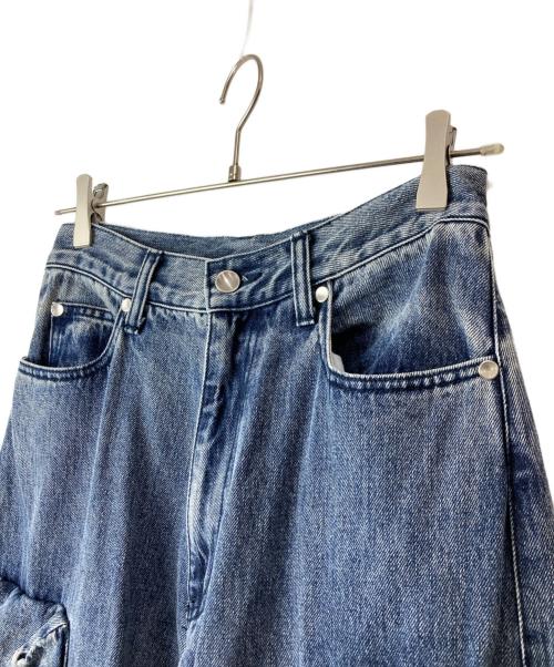 MAISON SPECIAL（メゾンスペシャル）MAISON SPECIAL (メゾンスペシャル) ローウエストカーゴデニム/Low Waist Cargo Denim Pants ブルー サイズ:36の古着・服飾アイテム