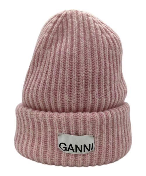 GANNI（ガニー）GANNI (ガニー) MAISON SPECIAL (メゾンスペシャル) ニット帽 ピンク サイズ:ONE SIZEの古着・服飾アイテム