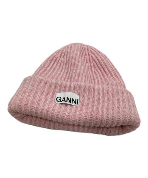 GANNI（ガニー）GANNI (ガニー) MAISON SPECIAL (メゾンスペシャル) ニット帽 ピンク サイズ:ONE SIZEの古着・服飾アイテム